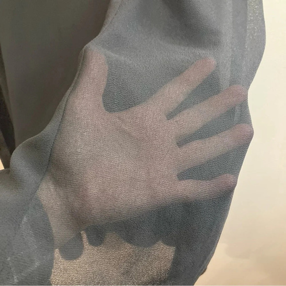 RIBKOFF TRENDS Sz 16 Double Layer Sheer Layer Zipper Closure Trumpet Skirt - Picture 4 of 13